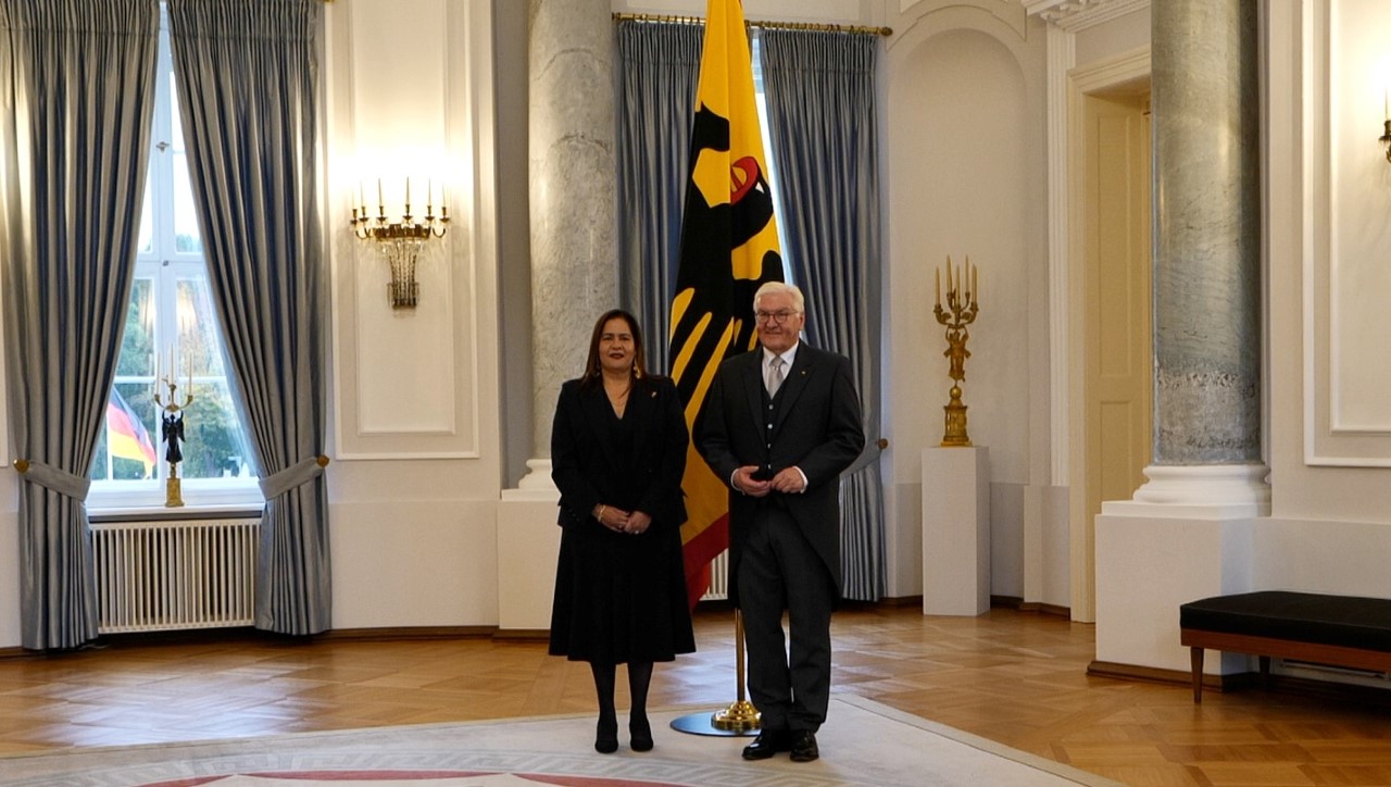 Embajadora de Colombia en Alemania, Yadir Salazar Mejía  presentó hoy cartas credenciales ante el Presidente Federal, Frank- Walter Steinmeier