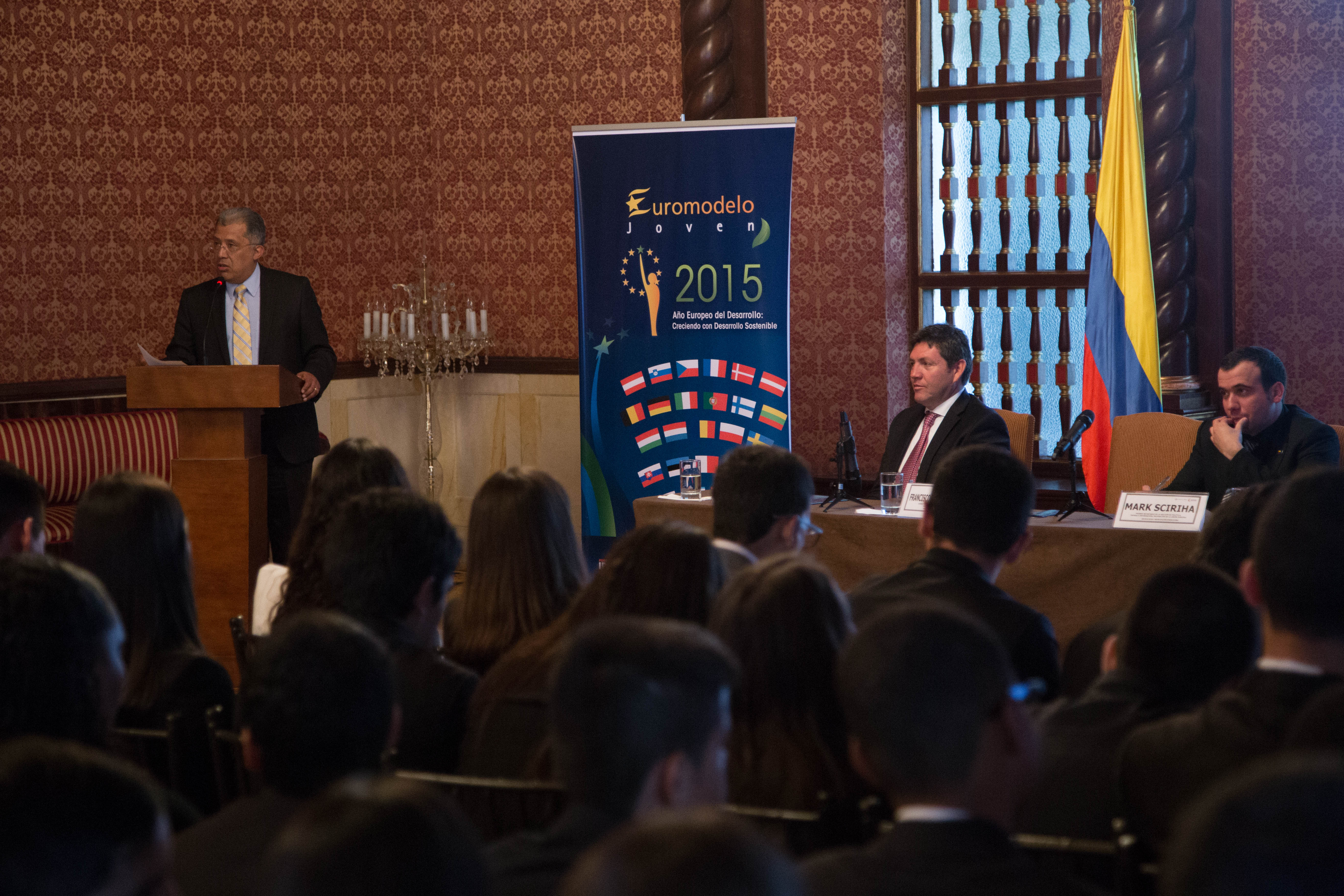 Cancillería, relaciones de Colombia con la Unión Europea, Euromodelo Joven 2015