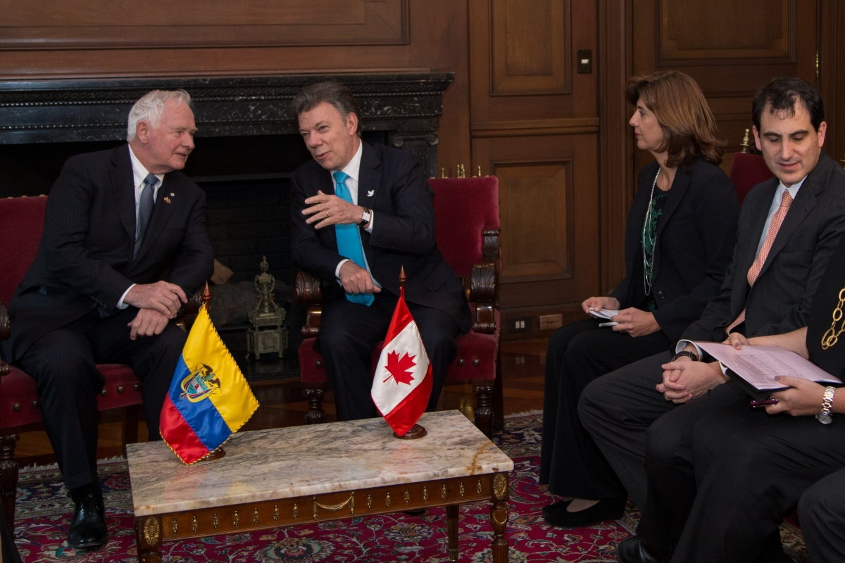 Presidente de Colombia y gobernador de Canadá