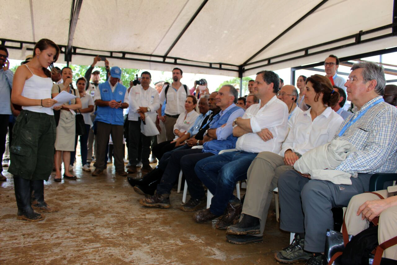 Canciller Holguín y representantes de Consejo de Seguridad de la ONU escucharon testimonio de joven perteneciente a las FARC