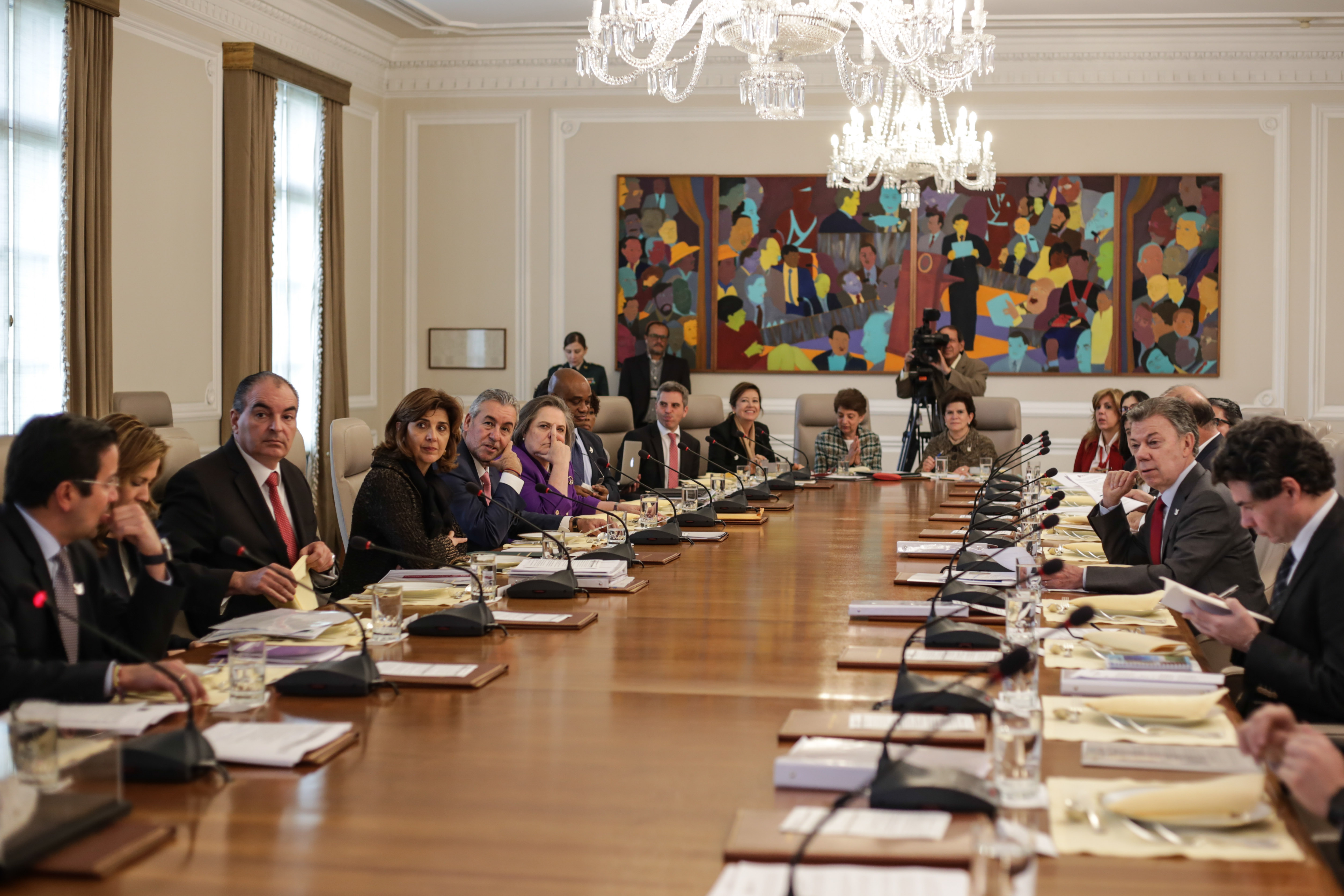 Ministra Holguín participó en Consejo de ministros liderado por el Presidente Juan Manuel Santos