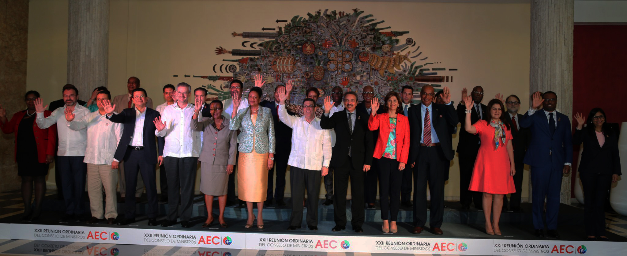 La Canciller Holguín participó en la XXII Reunión Ordinaria del Consejo de Ministros de la Asociación de Estados del Caribe