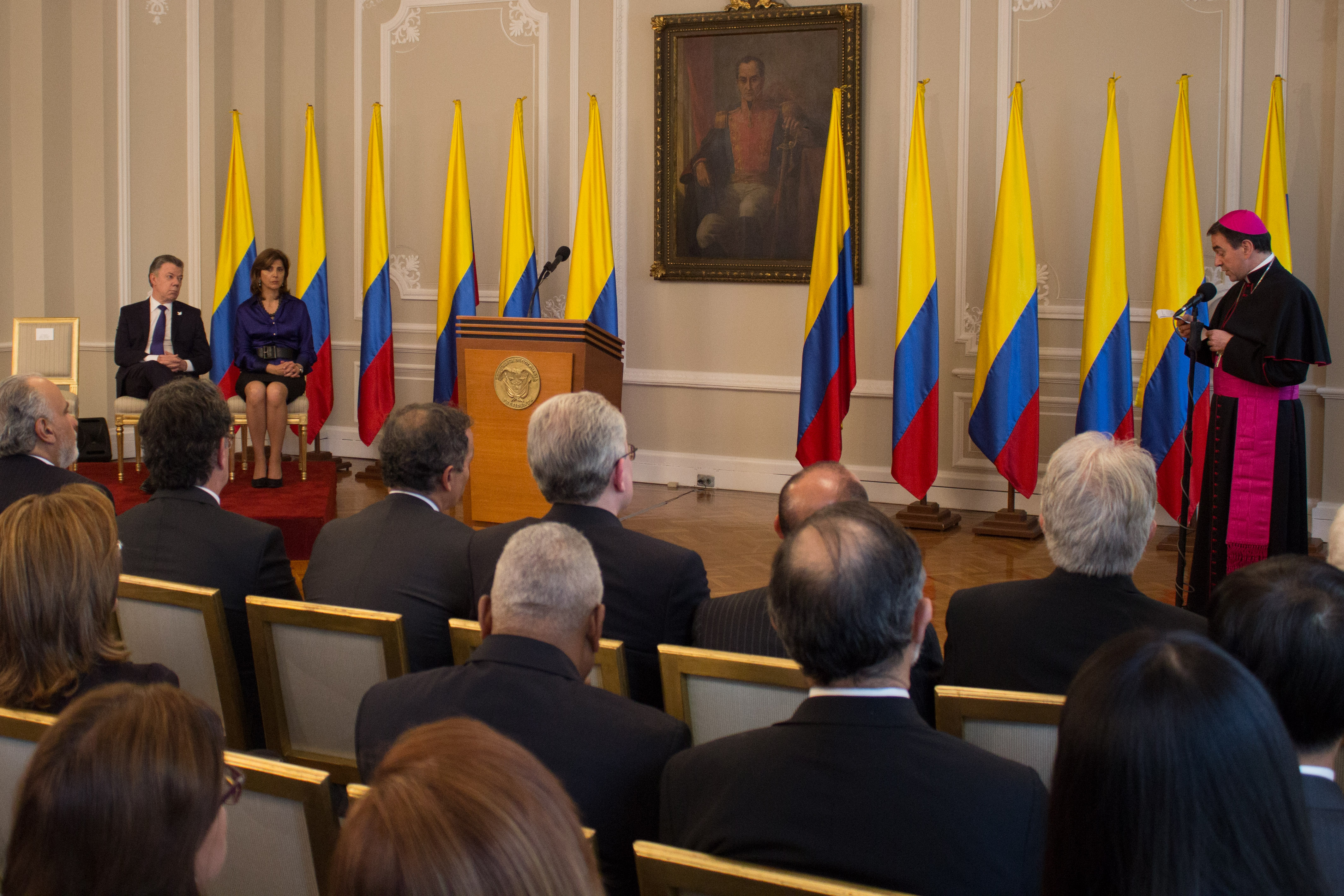 El Presidente Santos destacó logros de su Gobierno en materia internacional durante el saludo al Cuerpo Diplomático en Colombia