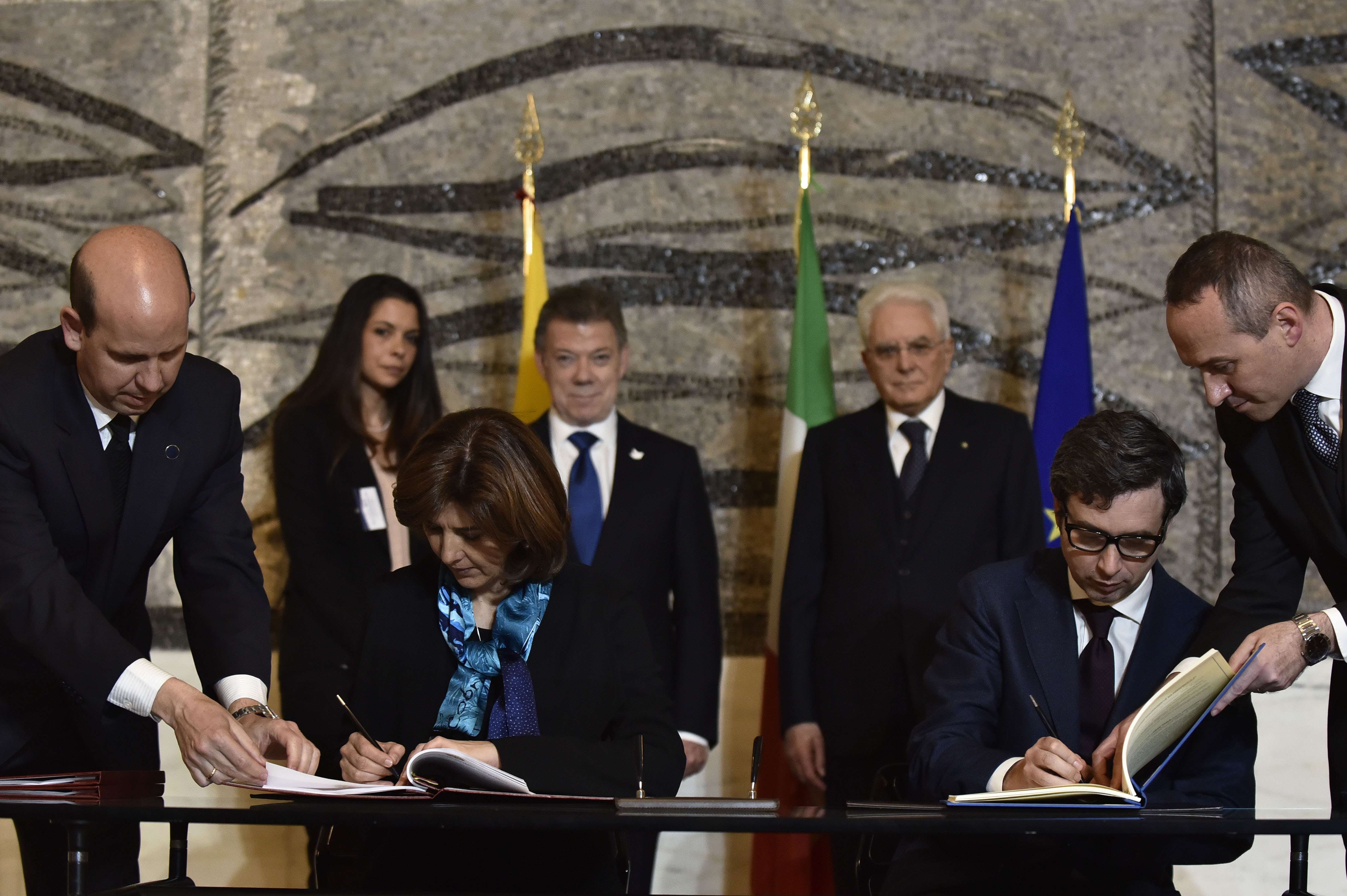 Colombia e Italia suscribieron este viernes, en Roma, instrumentos de cooperación judicial 