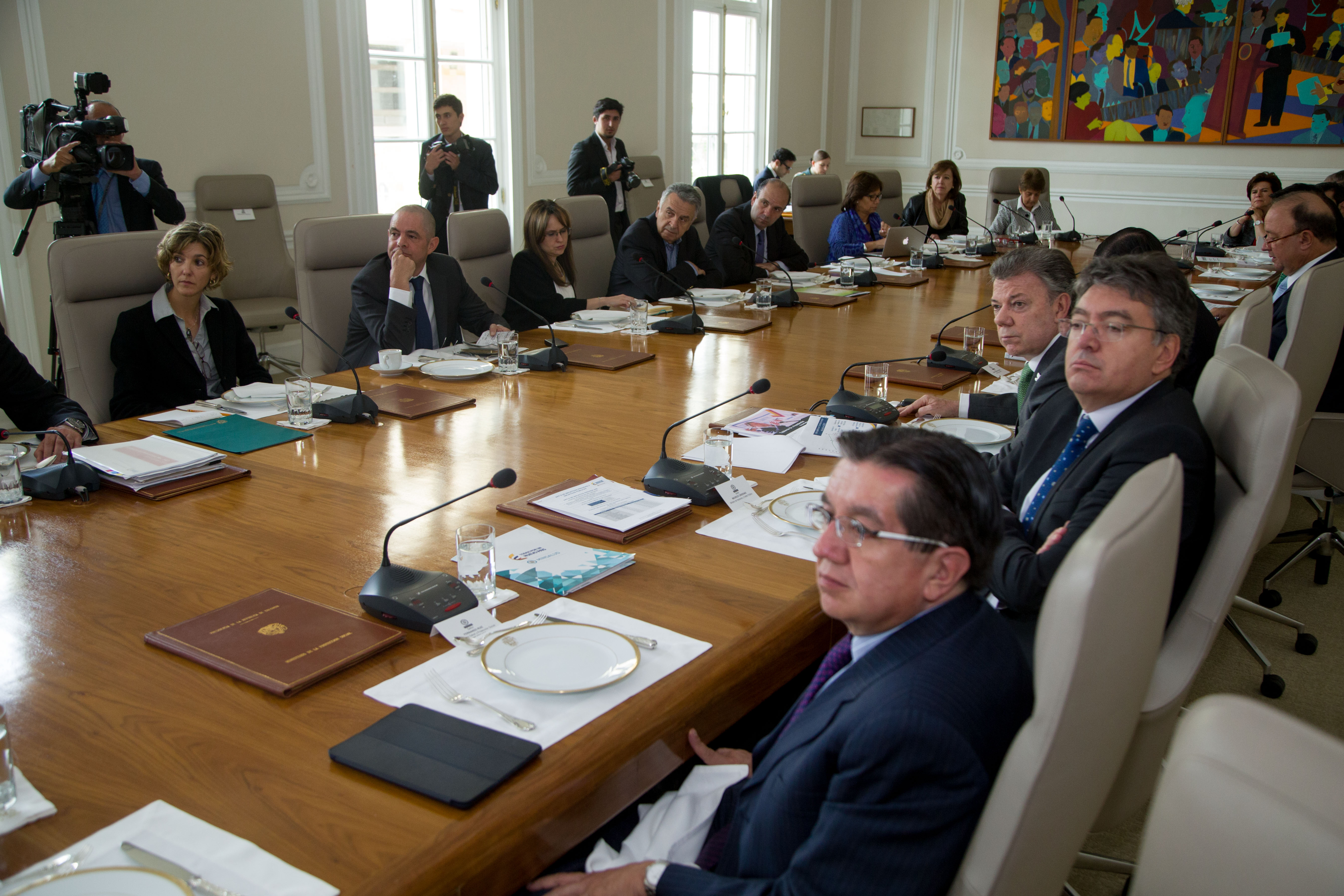 Consejo de Ministros que lideró el Presidente Juan Manuel Santos