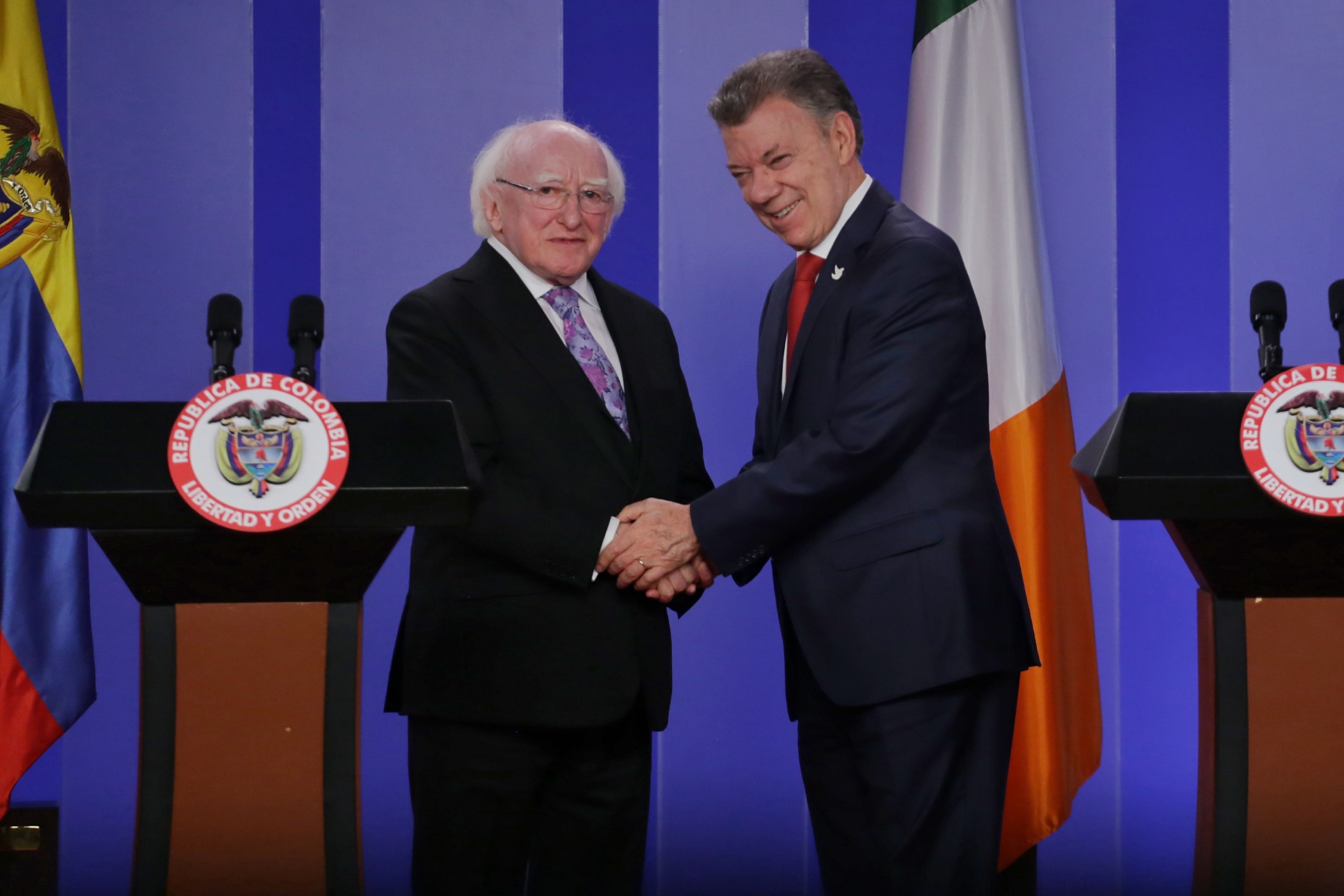 Se publicó la nota: Estamos felices de contribuir en su travesía hacia la paz y la reconciliación: Presidente de Irlanda