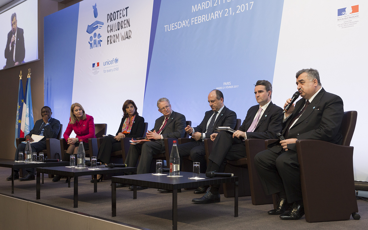 La Canciller Holguín presidió panel de alto nivel en la conferencia de Unicef 'Protejamos a los niños de la guerra'