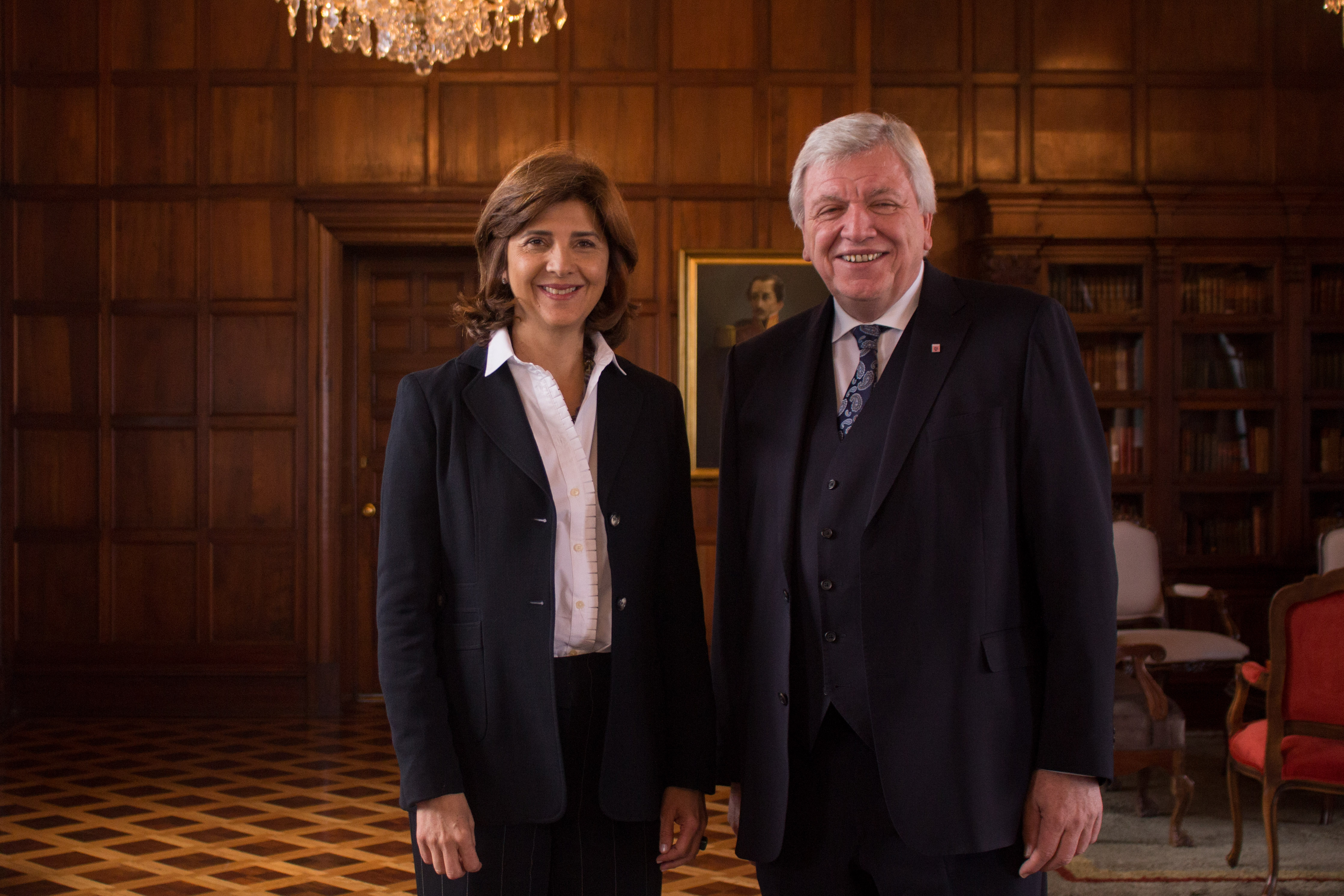 La Ministra de Relaciones Exteriores, María Ángela Holguín Cuéllar, se reunió con el Ministro Presidente de Hesse