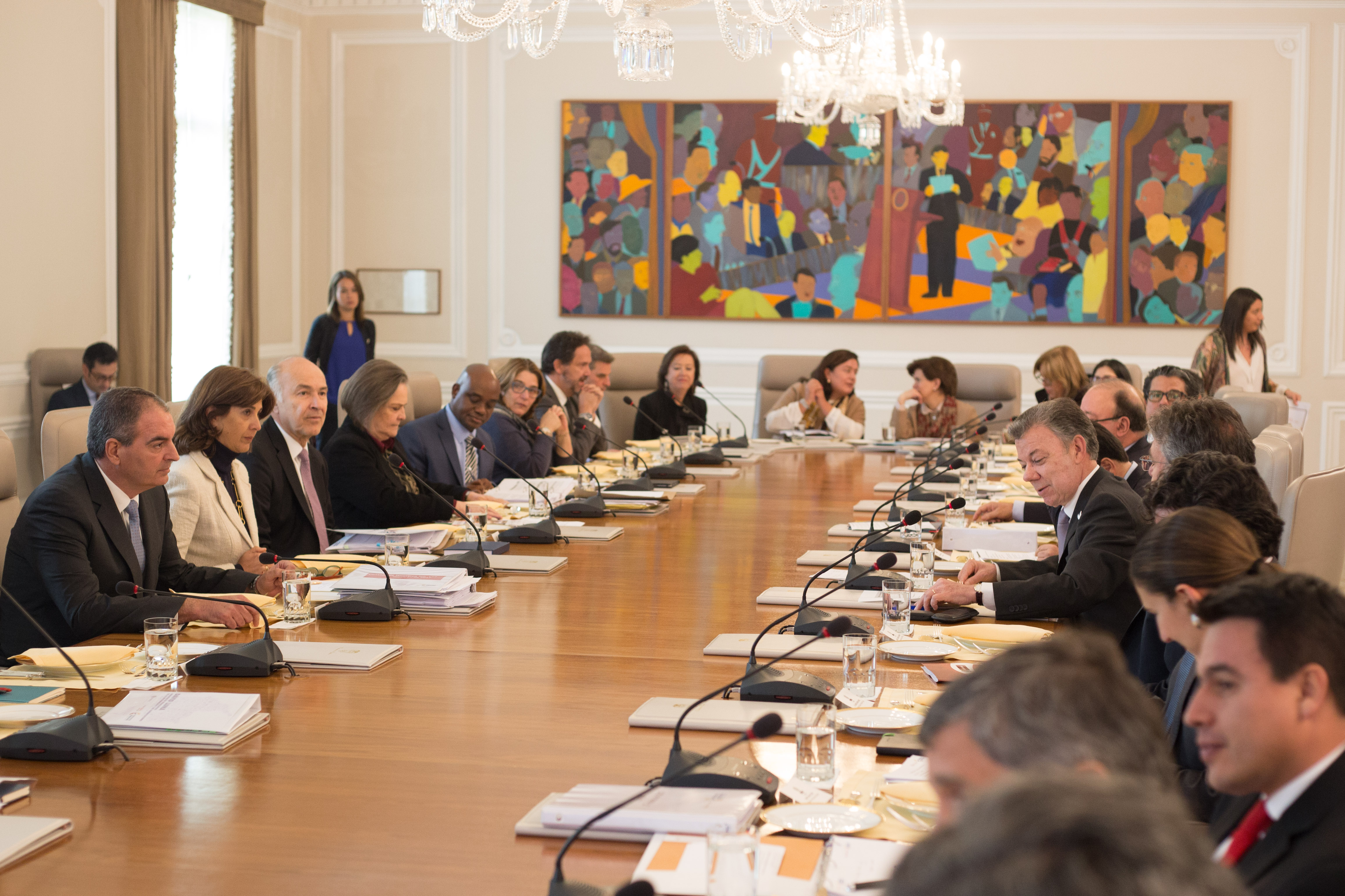 Canciller Holguín asistió al Consejo de Ministros
