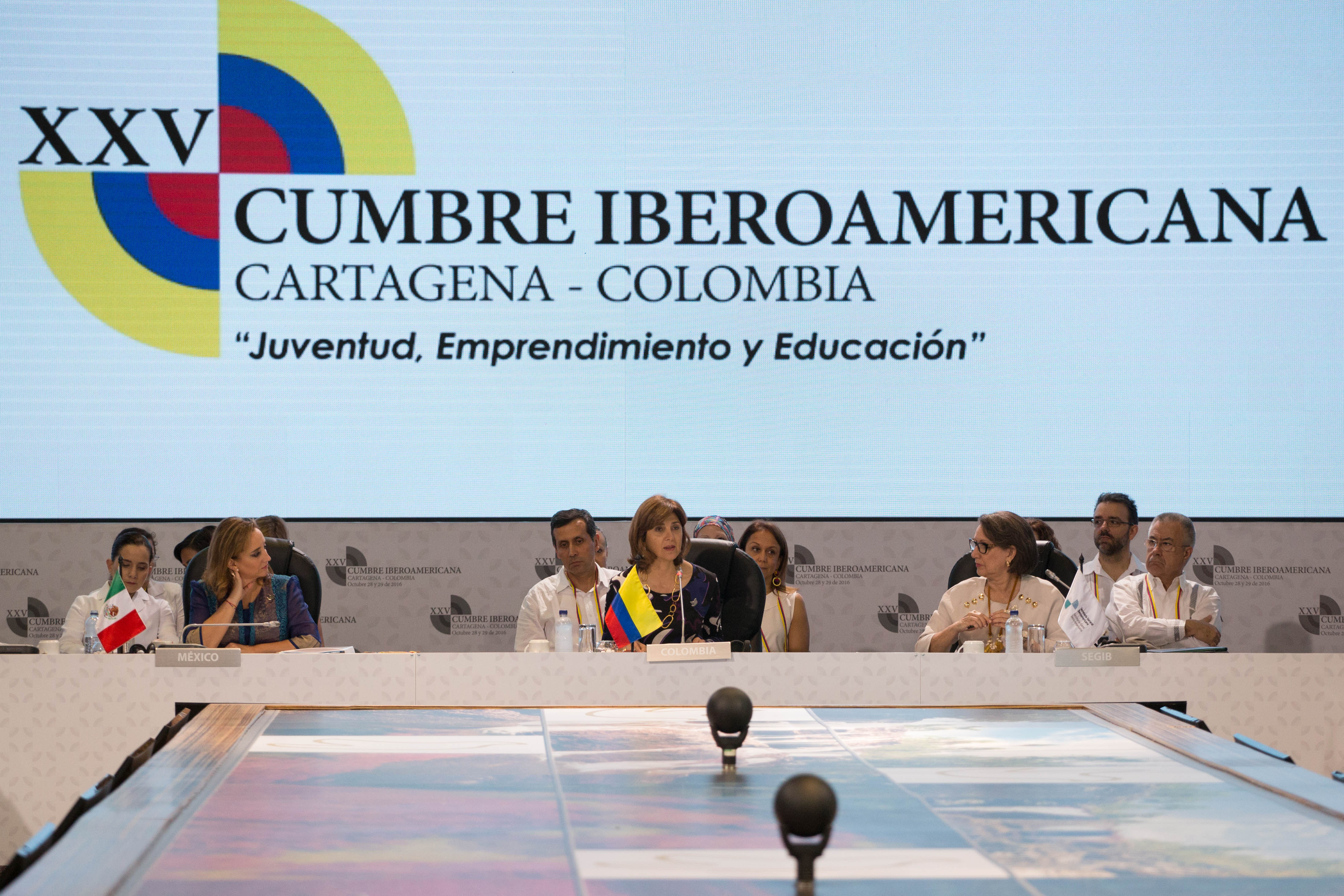 Cartagena, (oct. 28 / 16). Así lo indicó la Canciller María Ángela Holguín durante la instalación de la reunión de Ministros de Relaciones Exteriores de la versión 25 de la Cumbre Iberoamericana. 