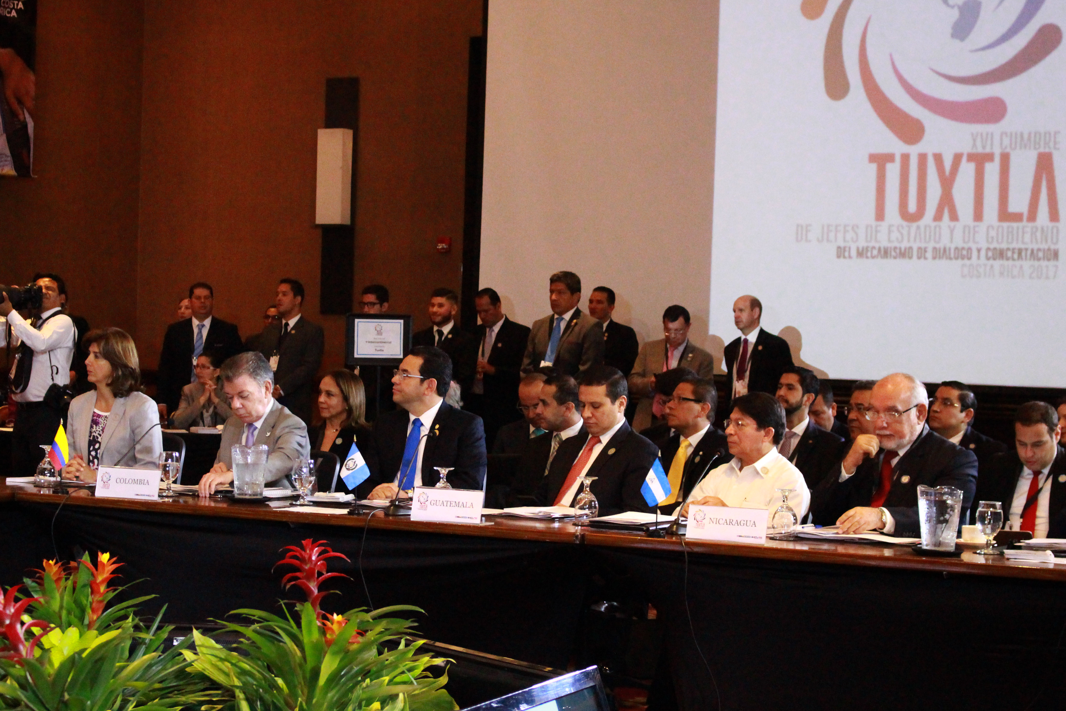 La Canciller Holguín acompaña al Presidente Santos en la Cumbre del Mecanismo de Tuxtla