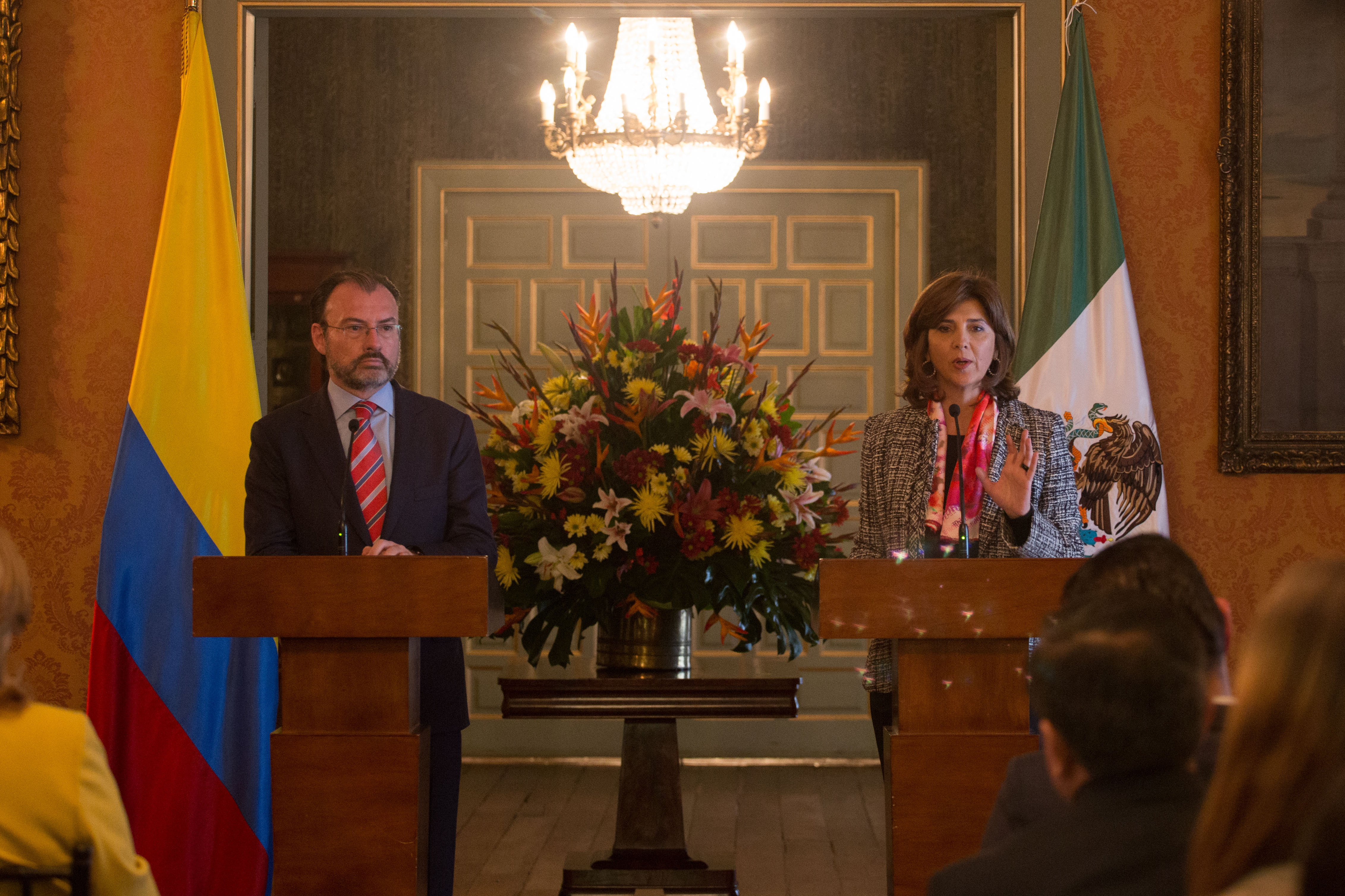 Cancilleres Holguín y Videgaray impulsan la relación estratégica entre Colombia y México