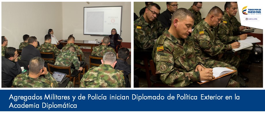Agregados Militares y de Policía inician Diplomado de Política Exterior en la Academia Diplomática en el 2017