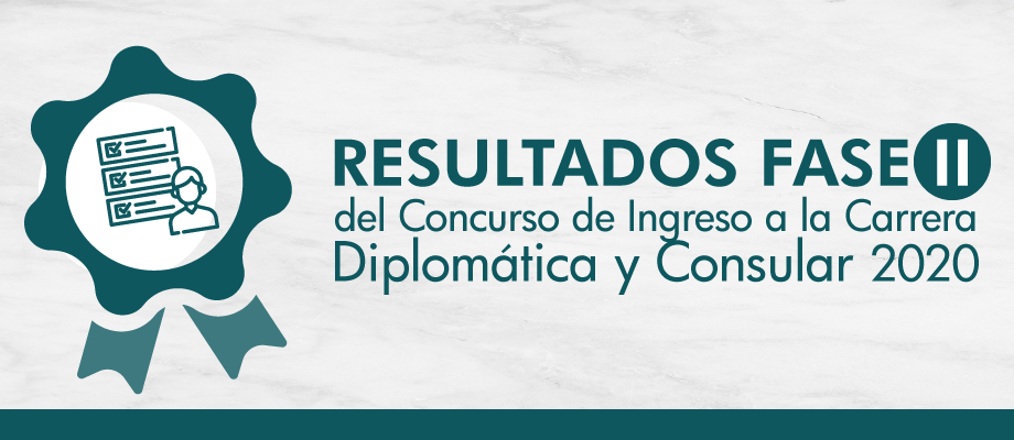 Resultados de la Fase II del Concurso de Ingreso a la Carrera Diplomática y Consular 