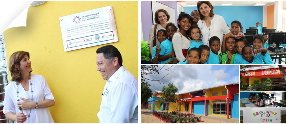 Canciller inauguró una Casa Lúdica en el barrio Colombiatón de Cartagena 