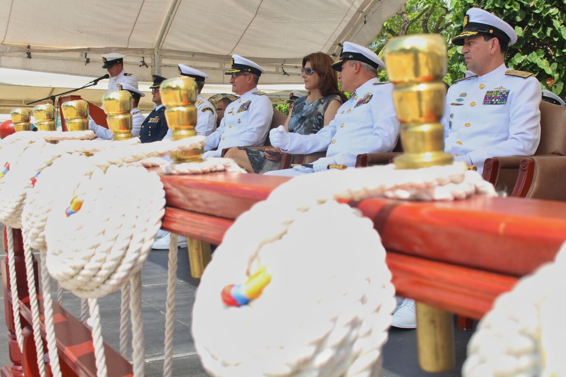 “Use, señora Ministra, nuestros buques como parte de la política exterior colombiana”: Comandante de la Armada Nacional a Canciller, madrina del ARC Victoria