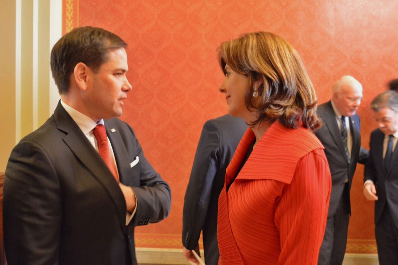 Canciller Holguín dialogó con el Senador Republicano Marco Rubio