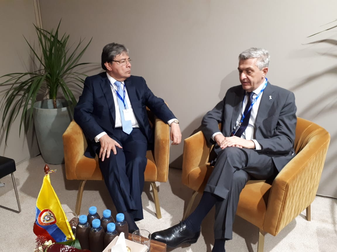En encuentro con el Canciller Carlos Holmes Trujillo, Alto Comisionado de Acnur, Filippo Grandi, reconoció esfuerzos de Colombia ante la crisis migratoria proveniente de Venezuela
