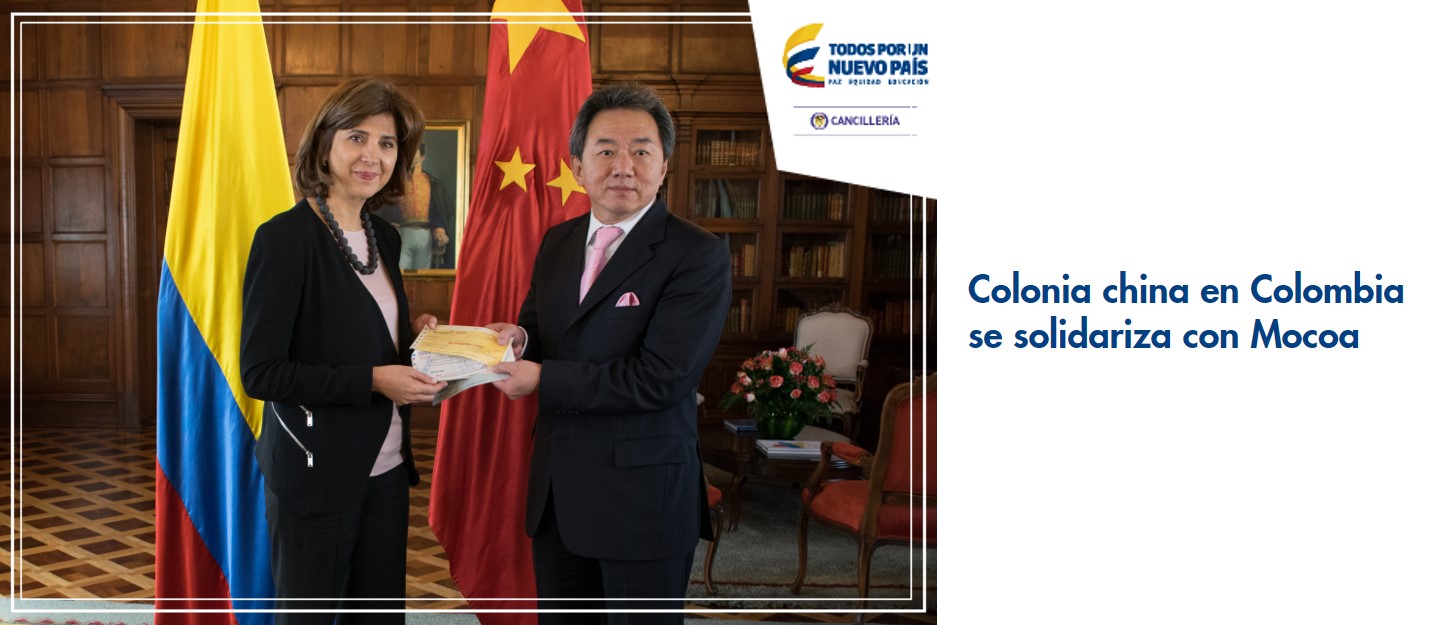 Colonia china en Colombia se solidariza con Mocoa