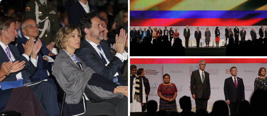 Viceministra de Relaciones Exteriores asistió a la instalación de la XVI Cumbre Mundial de Premios Nobel de Paz que se realiza en Bogotá