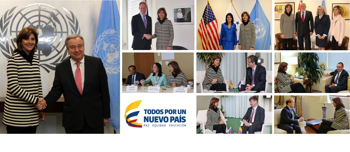 Concluyó agenda diplomática de la Canciller María Holguín en Naciones Unidas en Nueva York
