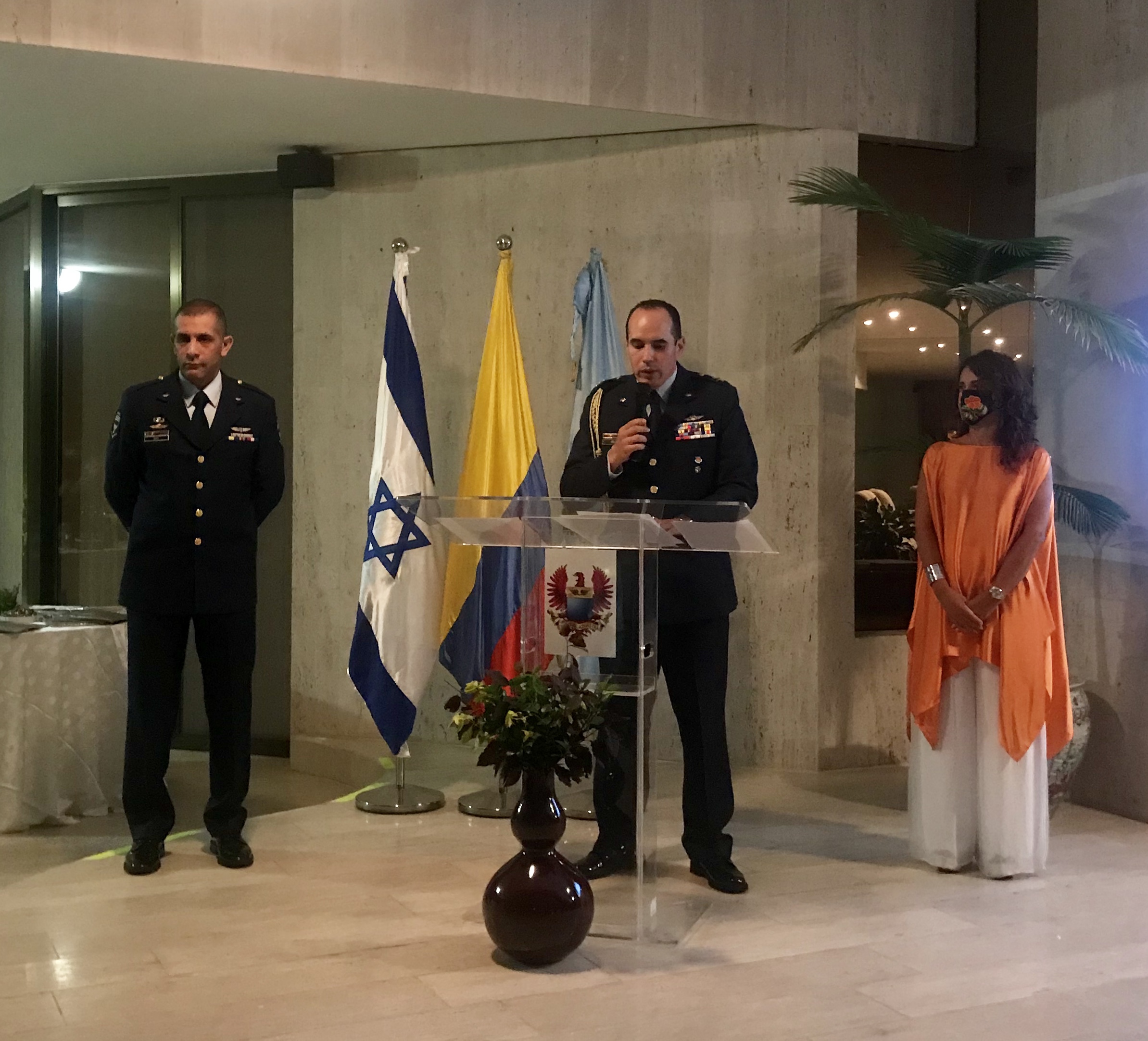 Embajada de Colombia y Agregado Aéreo en Israel celebraron los 101 años de la fuerza Colombiana