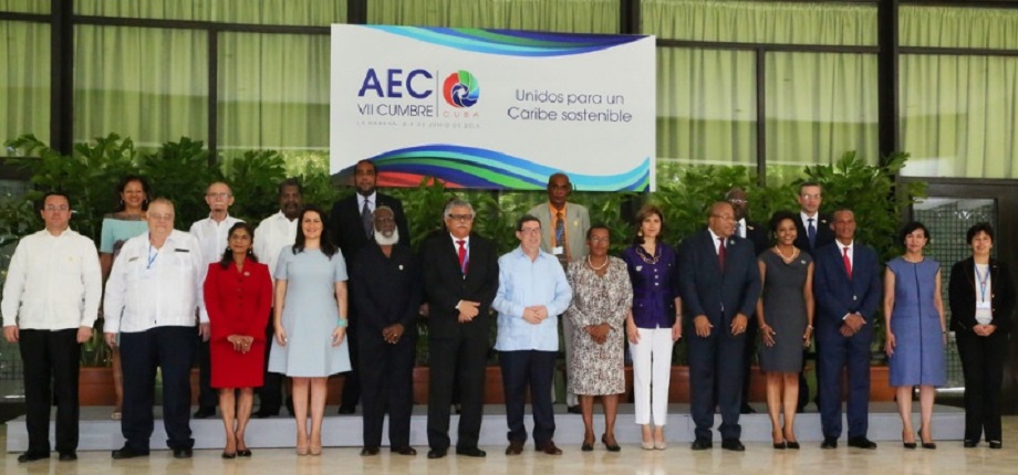 Foto oficial de la VIII Reunión Extraordinaria del Consejo de Ministros de la Asociación de Estados del Caribe