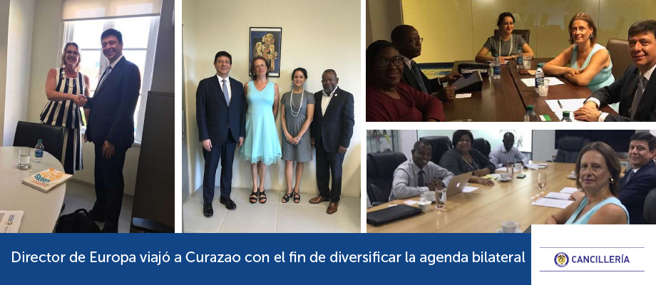 Director de Europa viajó a Curazao con el fin de diversificar la agenda 