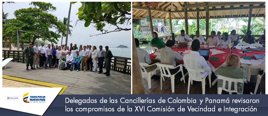 Delegados de las Cancillerías de Colombia y Panamá revisaron los compromisos de la XVI Comisión 