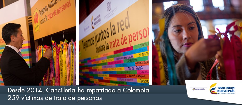 Desde 2014, Cancillería ha repatriado a Colombia 259 víctimas de trata 