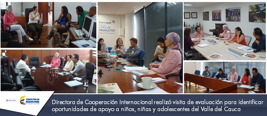Directora de Cooperación Internacional realizó visita de evaluación para identificar oportunidades de apoyo a niños, niñas y adolescentes del Valle
