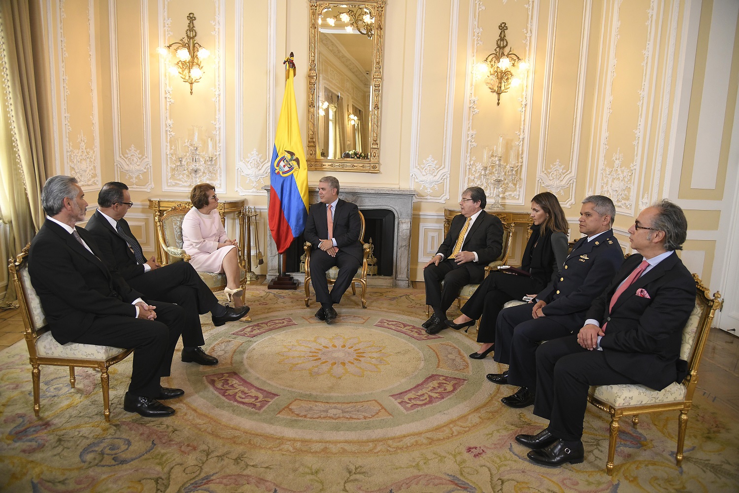La Embajadora de Costa Rica en Colombia, María Fullmen Salazar, presentó cartas credenciales al Presidente Iván Duque