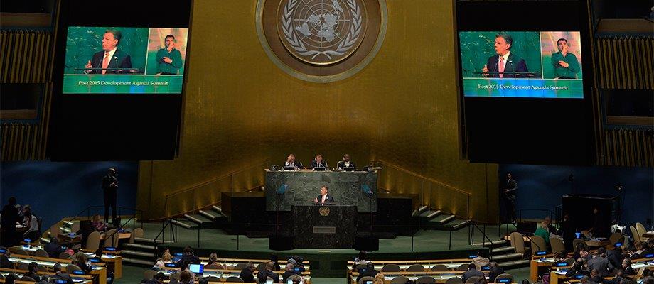 Colombia reafirma ante la ONU su compromiso con la Agenda 2030 y sus 17 Objetivos de Desarrollo Sostenible: Presidente Santos