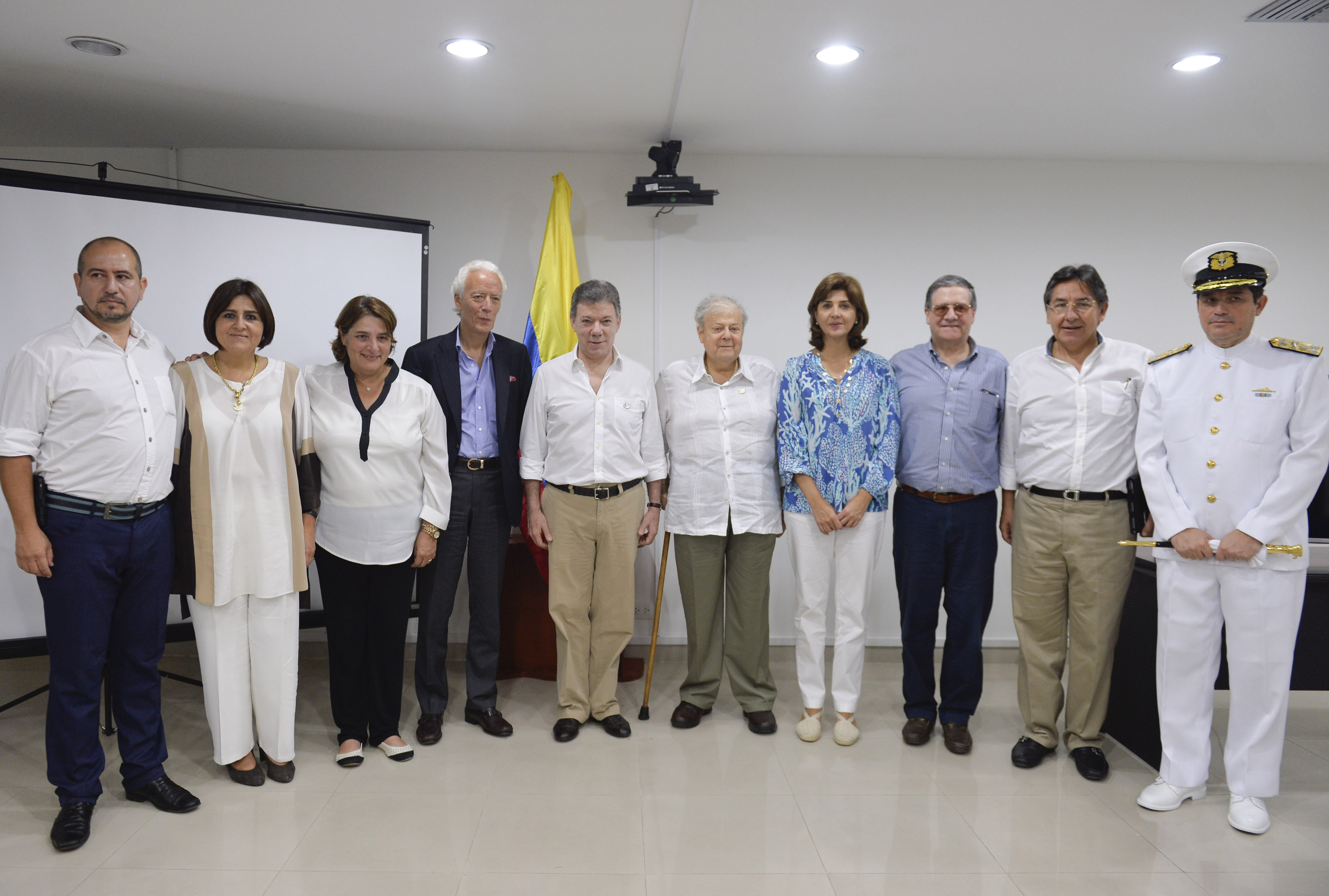 alt Presidente Santos agradeció a la Canciller Holguín por la labor realizada en la Comisión de Antigüedades Náufragas, en el proceso que culminó con el hallazgo del Galeón San José