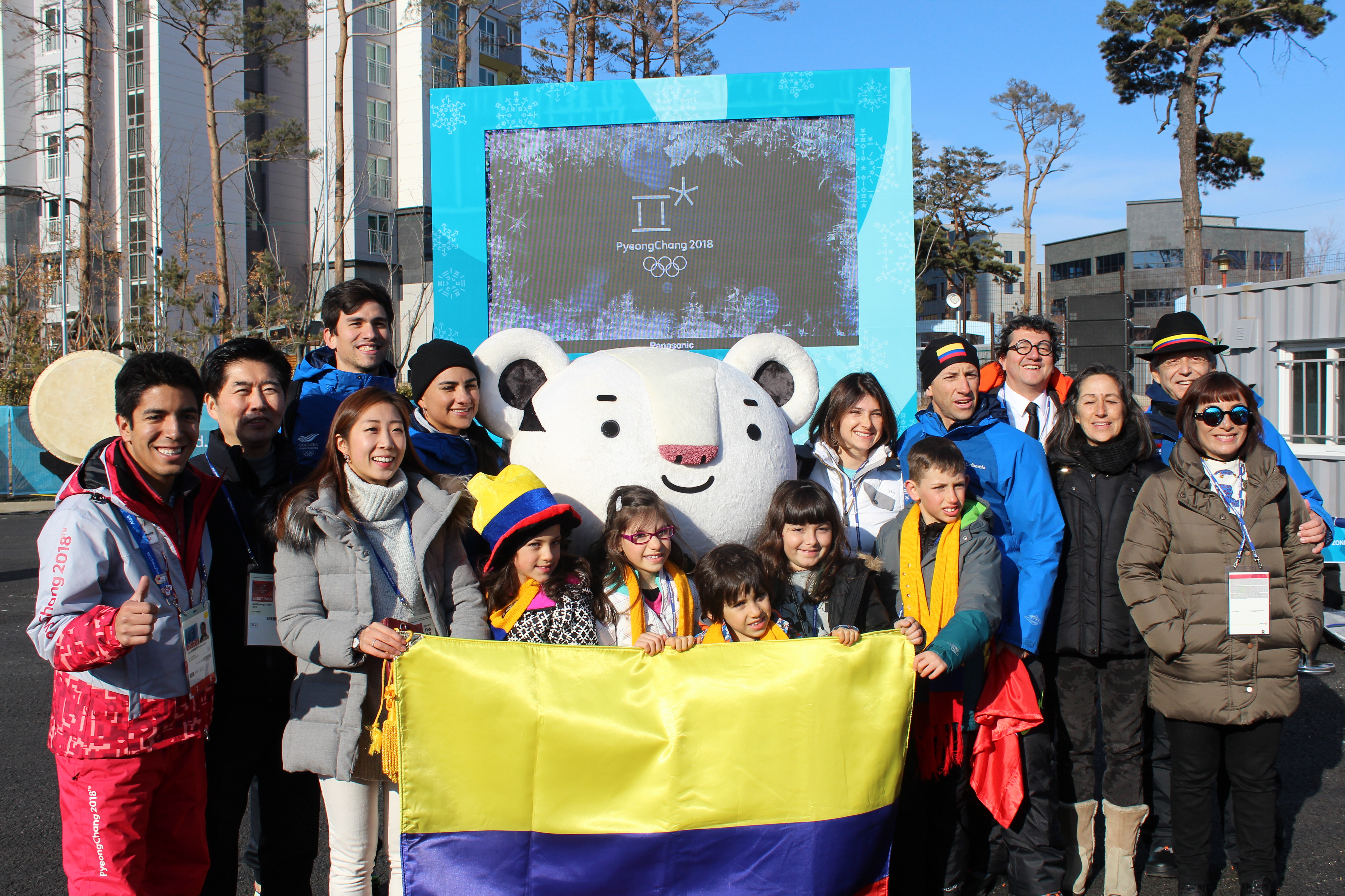 Embajada en Corea acompañó a la delegación colombiana que participará en los Juegos Olímpicos de Invierno Pyeongchang 2018