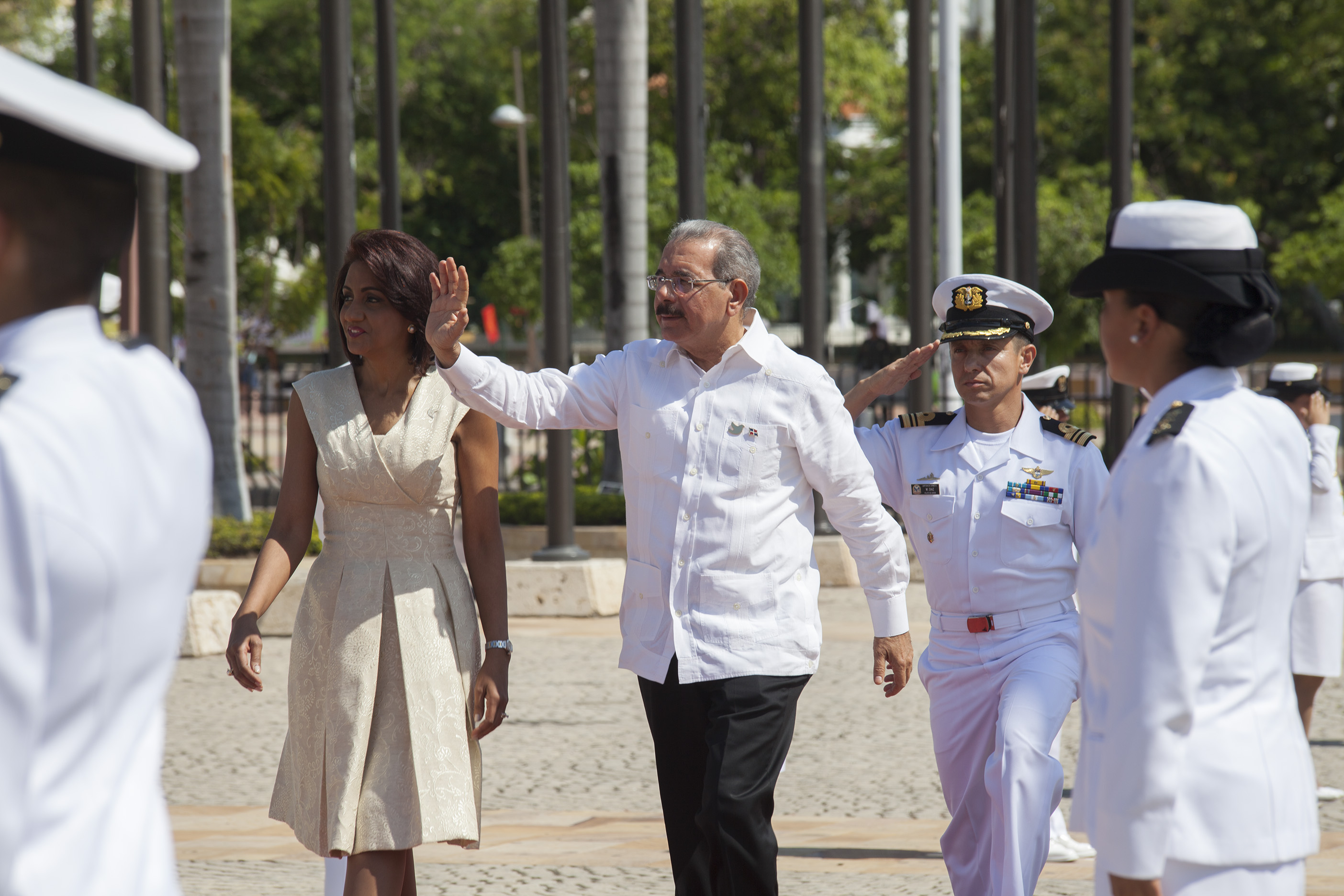 Presidente de la República Dominicana, Danilo Medina, llegó al Centro de Convenciones para participar en la 25 versión de Cumbre Iberoamericana