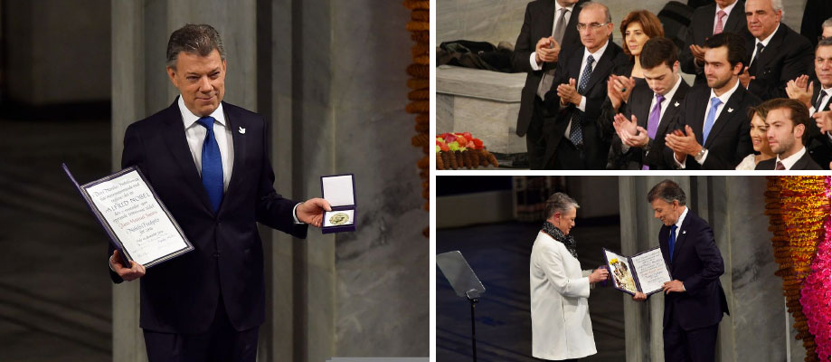 La Ministra de Relaciones Exteriores acompañó al Presidente Santos a recibir el Premio Nobel de Paz