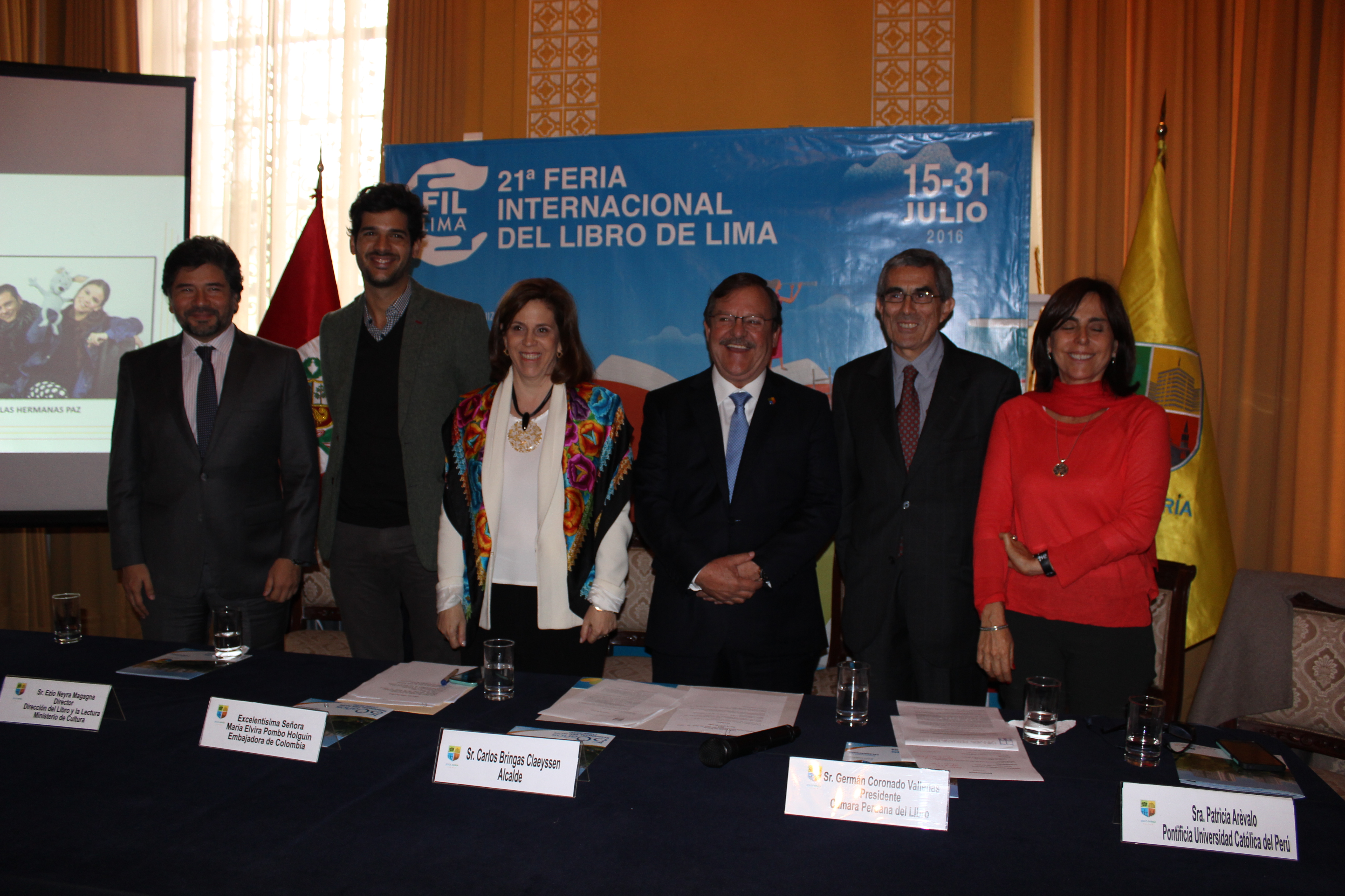 Embajadora de Colombia en el Perú, participó en rueda de prensa del lanzamiento de la XXI Feria Internacional del Libro de Lima, donde Colombia será el País Invitado
