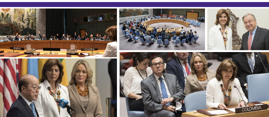 Resumen de la agenda de trabajo que adelantó la Canciller María Ángela Holguín en la Organización de las Naciones Unidas 
