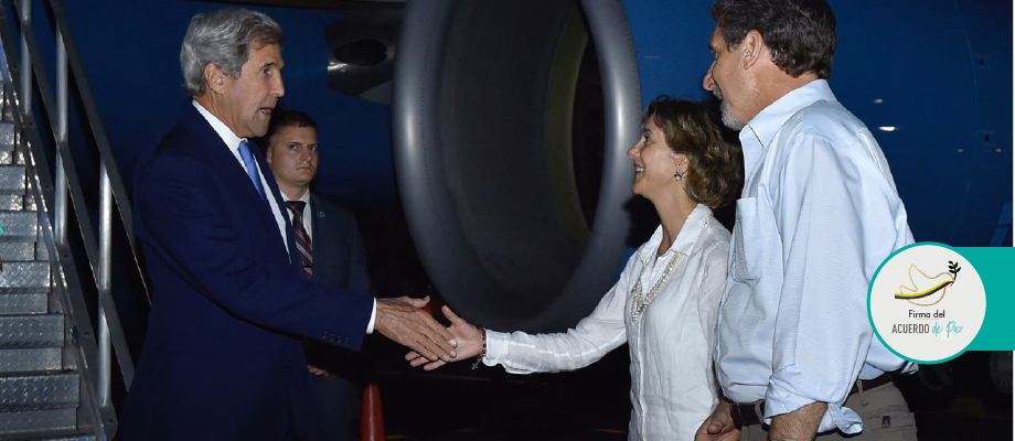 Secretario de Estado John Kerry llegó a Cartagena para participar en firma del Acuerdo Final