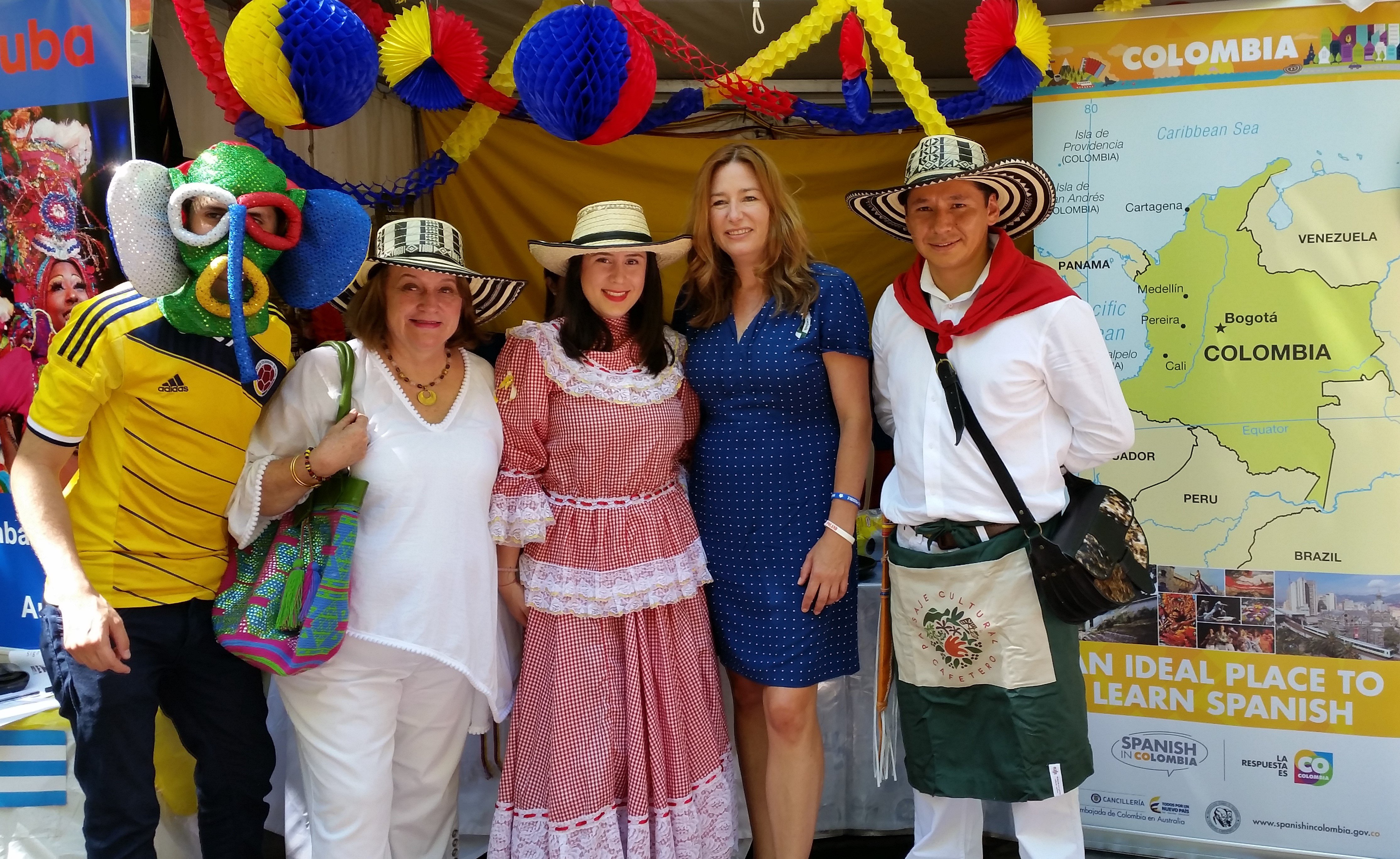 La Embajada de Colombia en Australia participó en el Festival Multicultural con la promoción del español como segunda lengua 