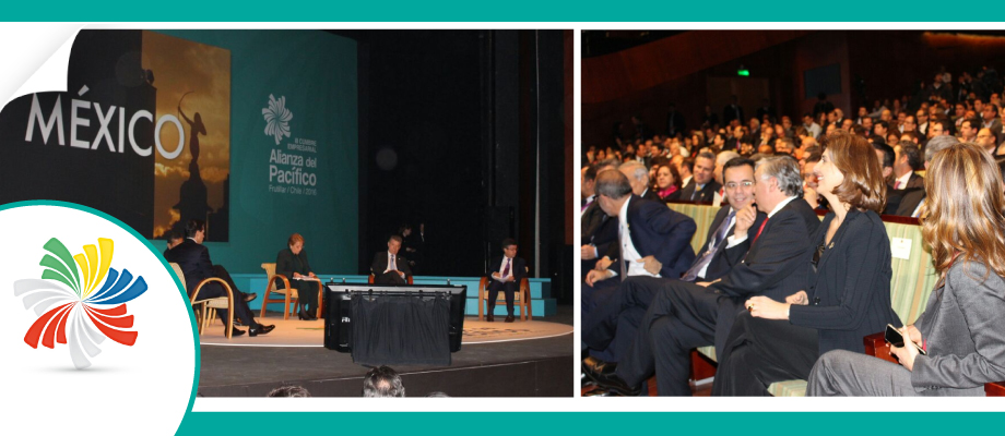 Alt:  Canciller Holguín asistió al panel “Visión futuro” de la Alianza del Pacífico en el que participó el Presidente Santos