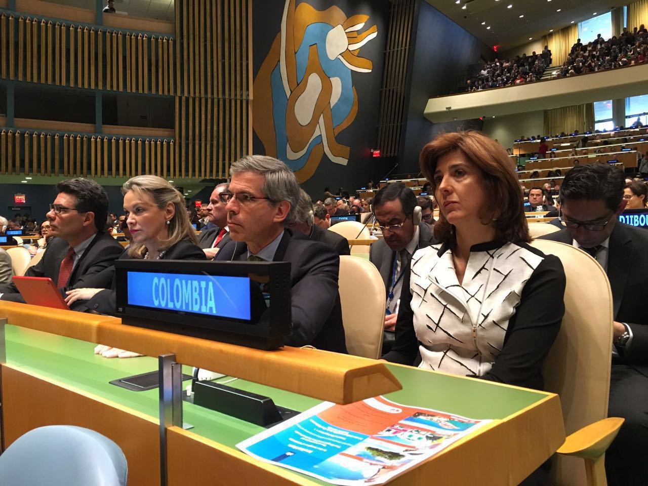 Canciller María Ángela Holguín participó en la apertura de la sesión especial de la Asamblea General de las Naciones Unidas (UNGASS) sobre drogas