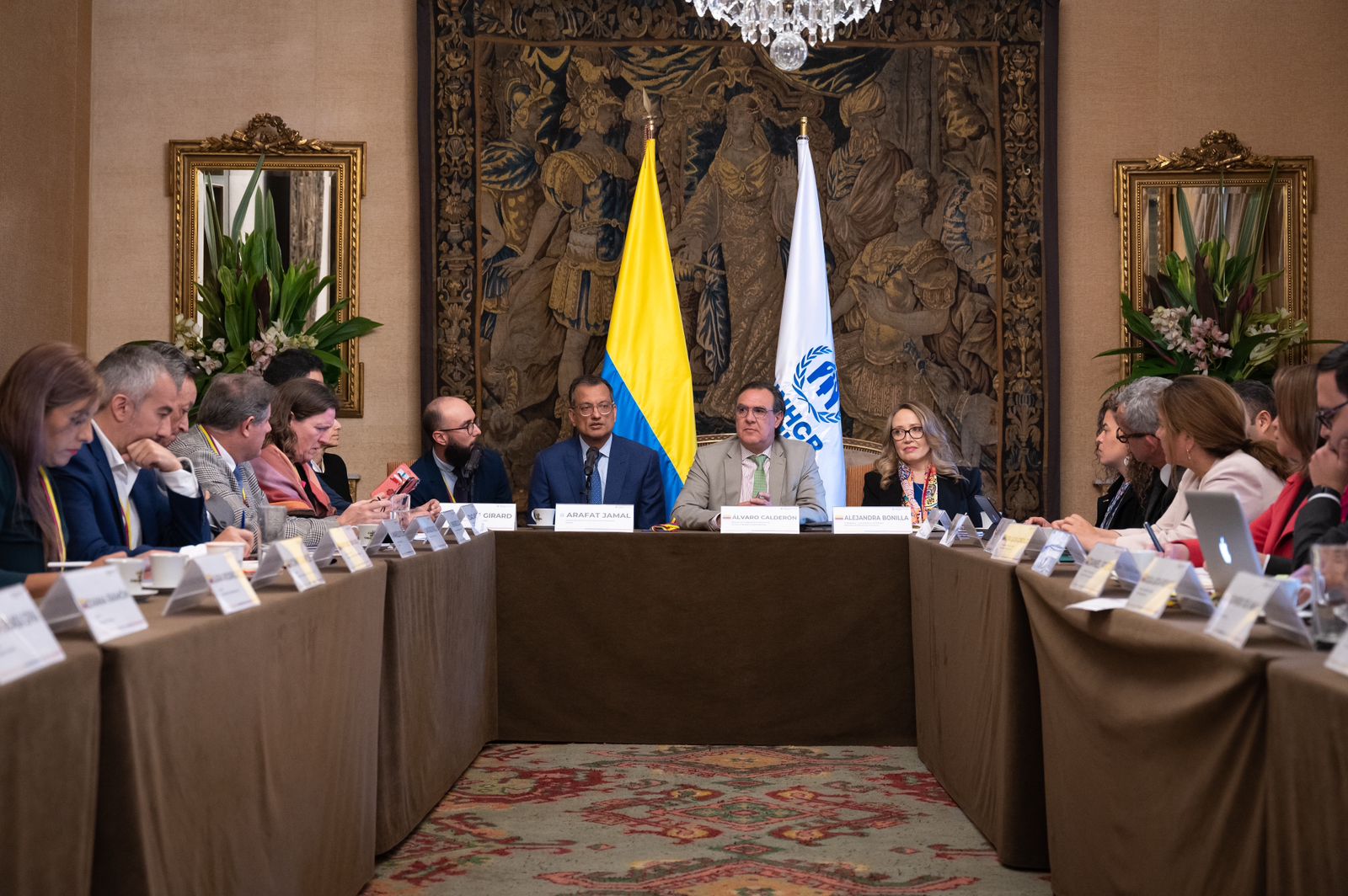 Director de Cooperación Internacional lideró reunión interinstitucional con el coordinador del II Foro Mundial Sobre Refugiados del Acnur