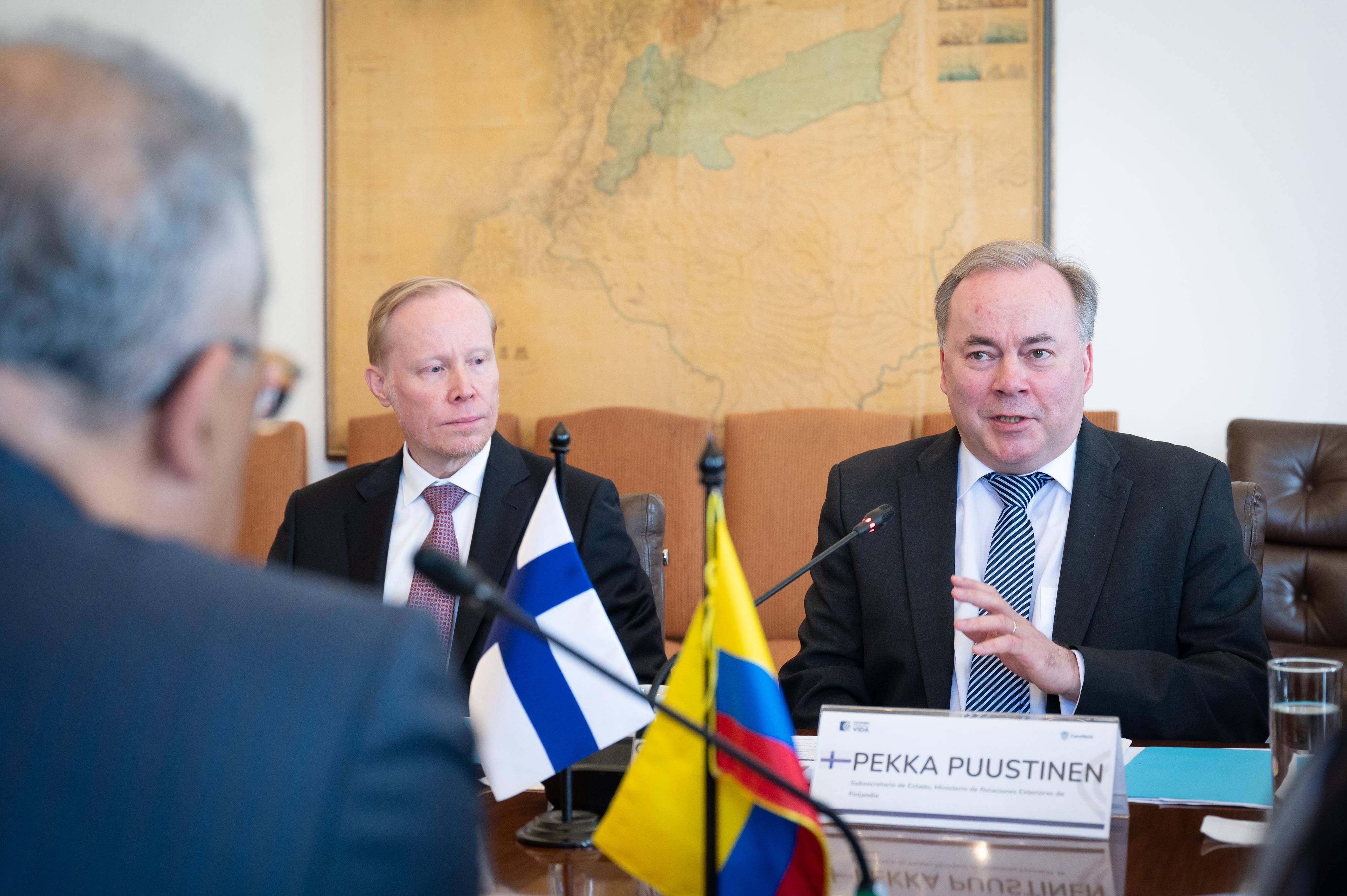 Colombia y Finlandia buscan fortalecer la cooperación en asuntos estratégicos bilaterales