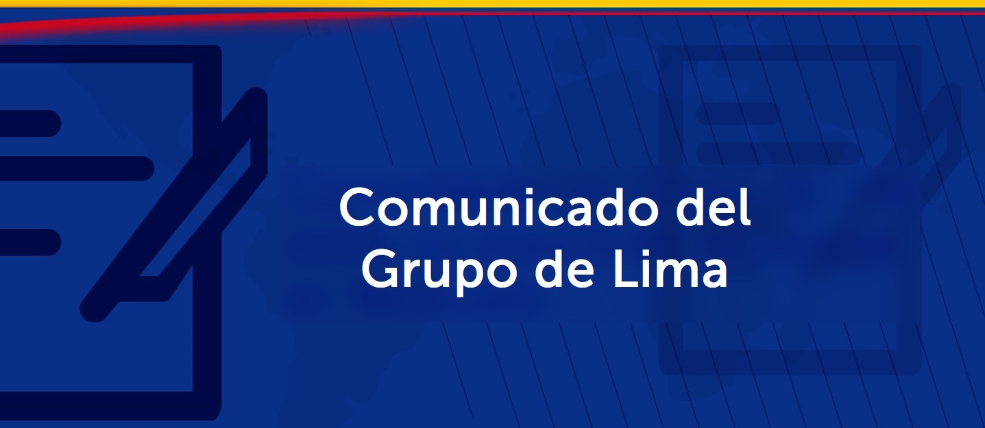 Comunicado del Grupo de Lima