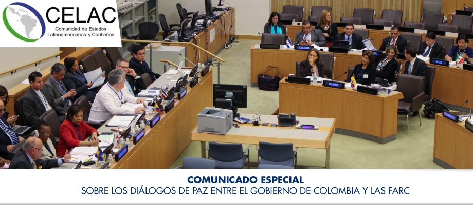 Comunicado Especial sobre los diálogos de paz entre el Gobierno de Colombia y las FARC