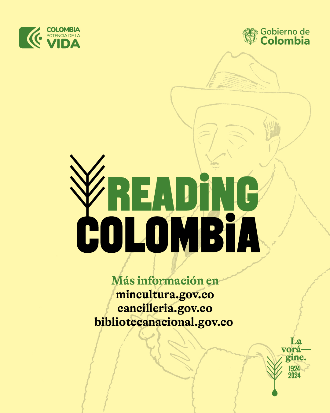 Convocatoria ‘Reading Colombia. Centenario Vorágine’ 
