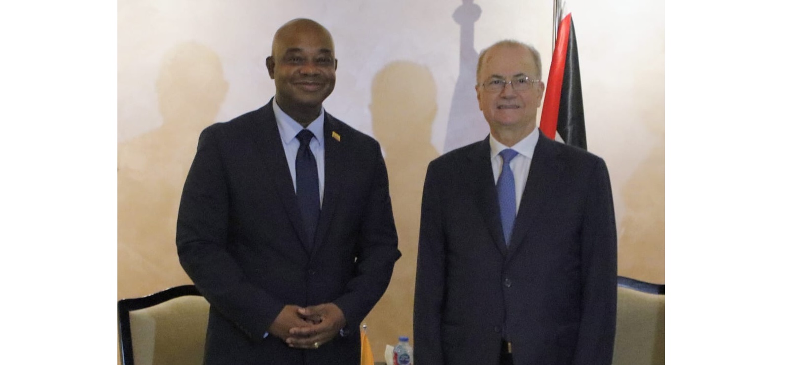 Canciller Luis Gilberto Murillo sostuvo una reunión con el Primer Ministro y Ministro de Relaciones del Estado de Palestina, Mohammad Mustafa