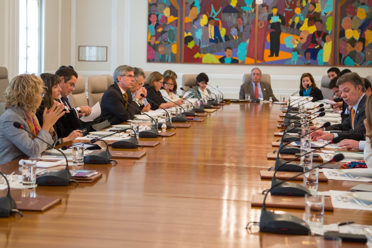Consejo de Ministros liderado por Juan Manuel Santos